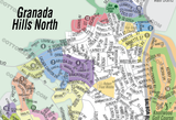 Granada Hills North Map - PDF, editable, royalty free