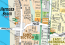 Hermosa Beach Map, Los Angeles, CA - FILES - PDF and AI, editable, layered, vector, royalty free