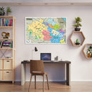 Hillsboro Map with Beaverton, Washington County, OR - POSTER PRINTS