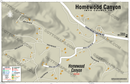 Homewood Canyon Map, Inyo County, CA - FILES - PDF and AI Files, editable, vector, royalty free