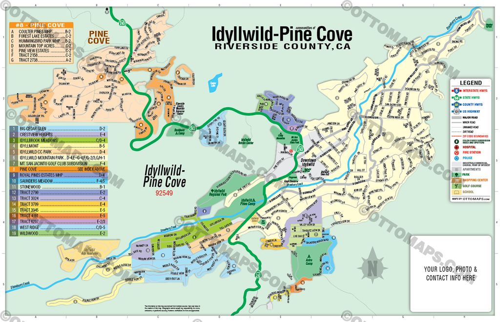 Idyllwild-Pine Cove, Riverside County, CA - FILES - PDF and AI Files ...