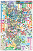 Irvine Map, Orange County, CA - FILES - PDF and AI Files, editable, vector - no box