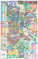 Irvine Map, Orange County, CA - FILES - PDF and AI Files, editable, vector - with box