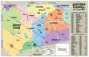Johnson County, TX Zip Code Map - FILES - PDF and AI Files, editable, vector, royalty free - with box