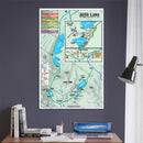 June Lake Map, Mono County, CA - POSTER PRINTS