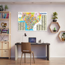 Los Angeles Zip Code Map - SOUTH (Zip Codes Colored) - POSTER PRINTS