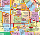 Los Angeles Unified School District Map - NORTH - FILES - PDF and AI, editable, layered, vector, royalty free