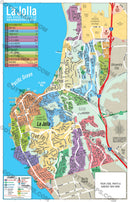 La Jolla Neighborhood Map - PDF, editable, royalty free