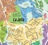 La Jolla Neighborhood Map - PDF, editable, royalty free