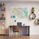 La Puente Map with Valinda and West Puente Valley,  Los Angeles County, CA - POSTER PRINTS
