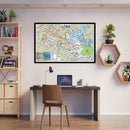 La Puente Map with Valinda and West Puente Valley,  Los Angeles County, CA - POSTER PRINTS
