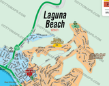 Laguna Beach School District Map - PDF, editable, royalty free