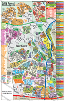 Lake Forest Map - PDF, editable, royalty free