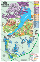 Lake Las Vegas Map, Henderson, Clark County, NV - POSTER PRINTS