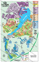 Lake Las Vegas Map, Henderson, Clark County, NV - FILES - PDF and AI, editable, vector, royalty free - with box