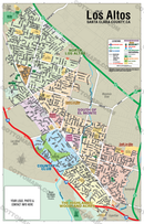 Los Altos Map with Neighborhoods, Napa County, CA - FILES - PDF and Adobe Illustrator - with box