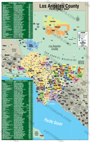 Los Angeles County Pickleball Map - POSTER PRINTS