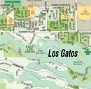 Los Gatos Map, Santa Clara County, CA - FILES - PDF and Adobe Illustrator - zoom