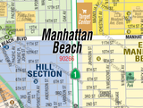 Manhattan Beach Map, Los Angeles County, CA - FILES - PDF and AI Files, editable, vector, royalty free