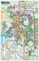 Menifee Map, Riverside County, CA - POSTER PRINTS