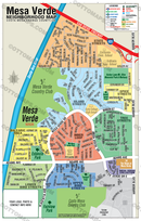 Mesa Verde Map, Costa Mesa, Orange County, CA - FILES - PDF and AI - no box