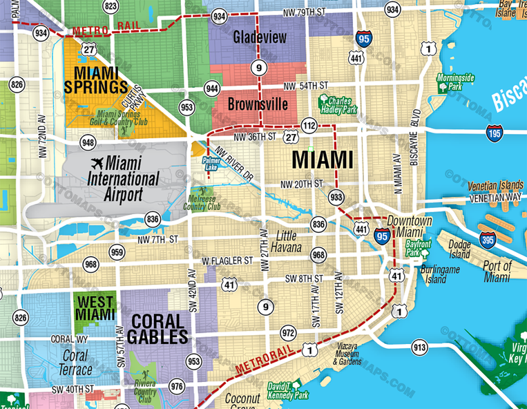 Miami Dade County Map - FILES - PDF and AI