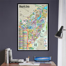 Mission Viejo Map, Orange County, CA - POSTER PRINTS - with frame