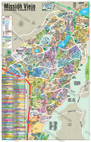 Mission Viejo Map, Orange County, CA - POSTER PRINTS