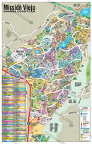 Mission Viejo Map, Orange County, CA - POSTER PRINTS
