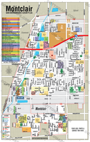 Montclair Map, San Bernardino County, CA - FILES - PDF and AI, editable, vector, royalty free - with box