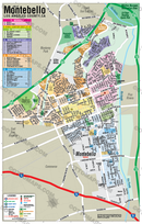 Montebello Map, Los Angeles County, CA - FILES - PDF and AI, editable, vector, royalty free - no box