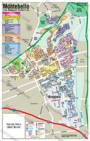 Montebello Map, Los Angeles County, CA - FILES - PDF and AI, editable, vector, royalty free - with box