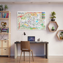 Monterey Park Map, Los Angeles County, CA - POSTER PRINTS