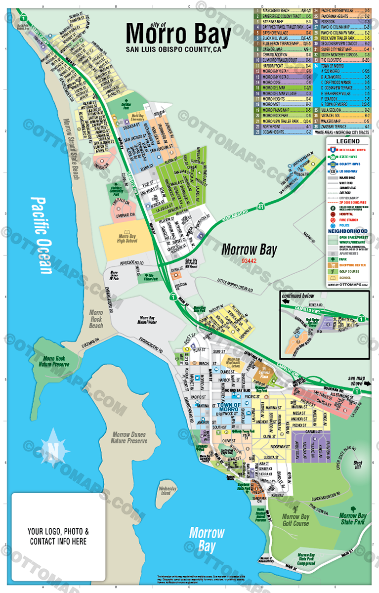 Morro Bay, San Luis Obispo County, CA - FILES - PDF and Adobe Illustrator