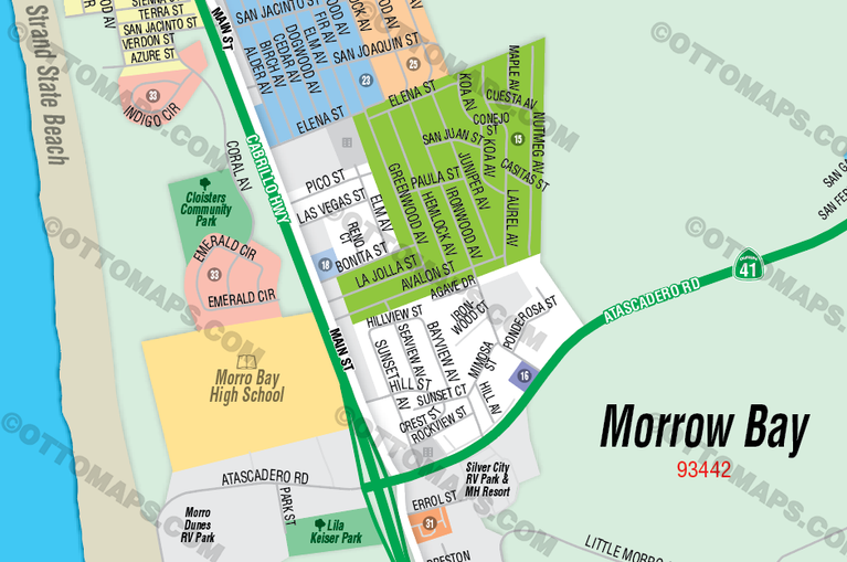 Morro Bay, San Luis Obispo County, CA - FILES - PDF and Adobe Illustrator