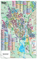 Napa Map with Subdivisions, Napa County, CA - FILES - PDF and Adobe Illustrator - WITH BOX