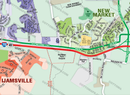 New Market Area Map, Frederick County, MD - FILES - PDF and AI Files, editable, vector, royalty free - zoom
