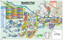 Newbury Park Map, Thousand Oaks, Ventura County, CA - FILES - PDF and AI, editable, vector, royalty free - with box