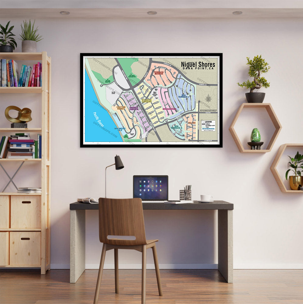 Niguel Shores, Dana Point, CA - POSTER PRINTS - with frame