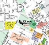 Nipomo Map - PDF, editable, royalty free