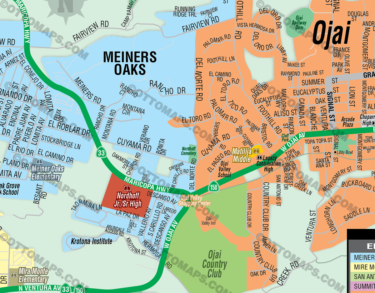 Ojai Unified School District Map Ventura County Ca Files Pdf And 