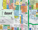 Oxnard Map, Ventura County, CA - FILES - PDF and AI Files, editable, vector, royalty free