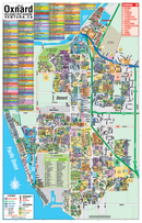 Oxnard and Port Hueneme Map, Ventura County, CA - FILES - PDF and AI Files, editable, vector, royalty free - no box