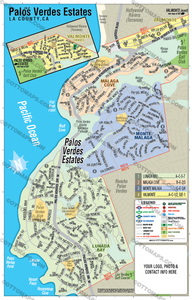 Palos Verdes Estates, LA County, CA - FILES - PDF and AI, editable, layered, vector, royalty free