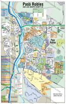 Paso Robles Map - San Luis Obispo County, CA - PDF, editable, royalty free