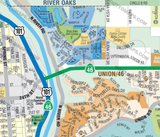 Paso Robles Map - San Luis Obispo County, CA - PDF, editable, royalty free