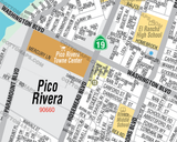 Pico Rivera Map - PDF, editable, royalty free