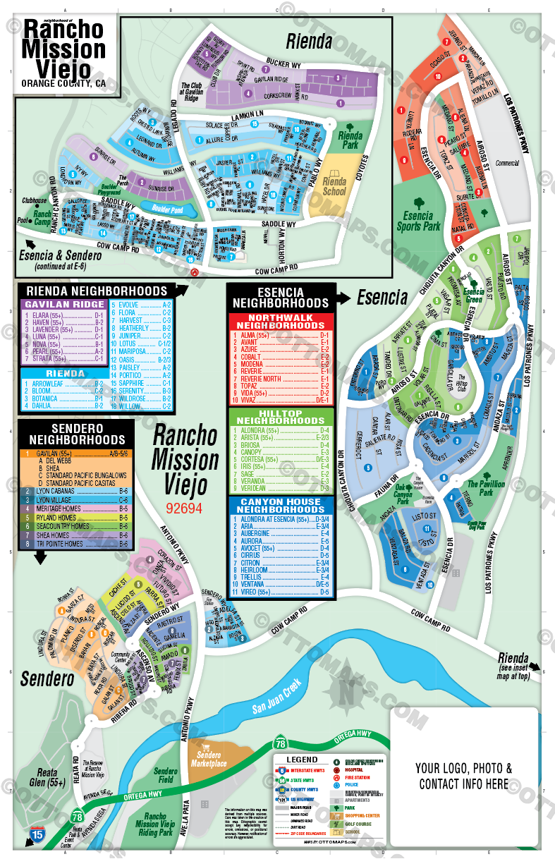 Rancho Mission Viejo Map, Orange County, CA - FILES - PDF and Adobe Il ...