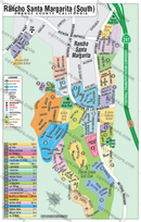 Rancho Santa Margarita Map - SOUTH, Orange County, CA - FILES - PDF and AI, editable, layered, vector, royalty free