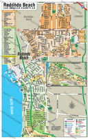 Redondo Beach Map, LA County - FILES - PDF and AI, editable, layered, vector, royalty free